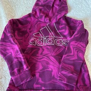 Adidas Kids' Purple Patterned Hoodie